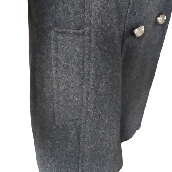 Collection by Gallery Wool Blend Charcoal Coat Size S - Picture 7 of 13